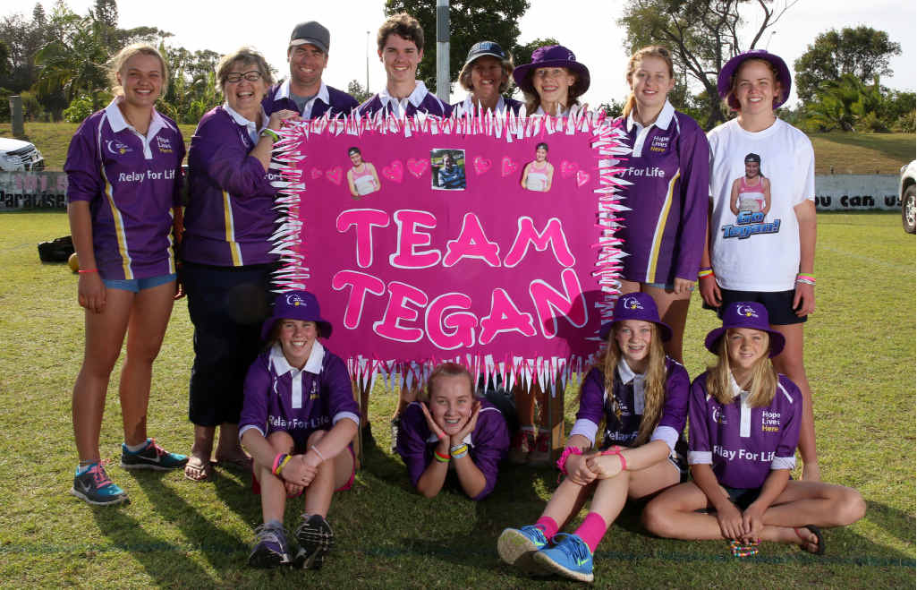 Some of the Team Tegan members gather at Kingsford Smith Park. Some of the Team Tegan members gather at Kingsford Smith Park.