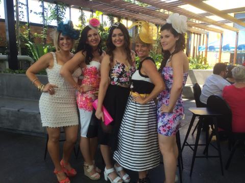The fashionable crowd at the Gladstone Entertainment Centre for Melbourne Cup Day. The fashionable crowd at the Gladstone Entertainment Centre for Melbourne Cup Day.