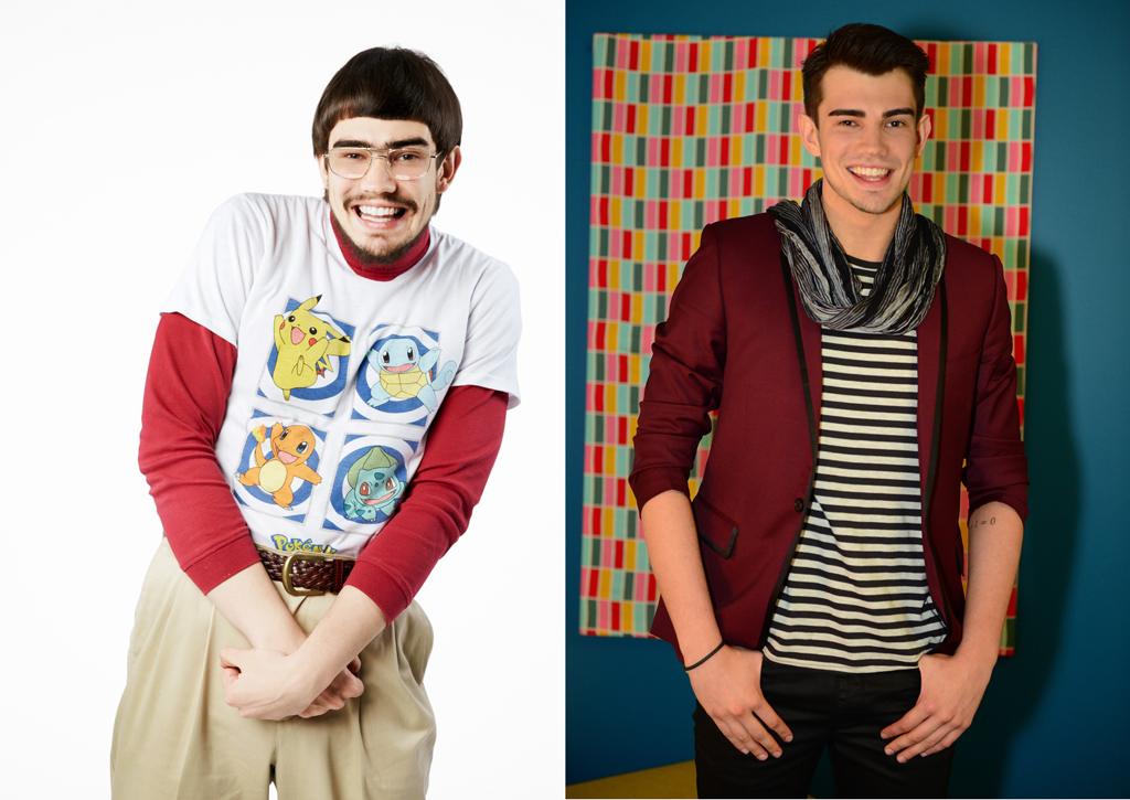 Tate's amazing 'geek to chic' transformation. Tate's amazing 'geek to chic' transformation.