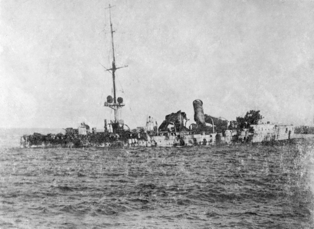 AFTER: The Emden is in tatters after the battle. Courtesy of Australian War Memorial H16055 AFTER: The Emden is in tatters after the battle. Courtesy of Australian War Memorial H16055