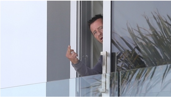 Phil Rudd wasn't talking to reporters gathered outside his Tauranga house yesterday. Photo / NZME. Phil Rudd wasn't talking to reporters gathered outside his Tauranga house yesterday. Photo / NZME.