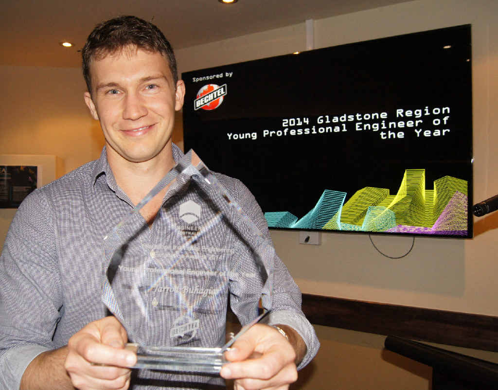 Jarrod Buhagiar was named Gladstone Regional Young Professional Engineer of the Year. Jarrod Buhagiar was named Gladstone Regional Young Professional Engineer of the Year.