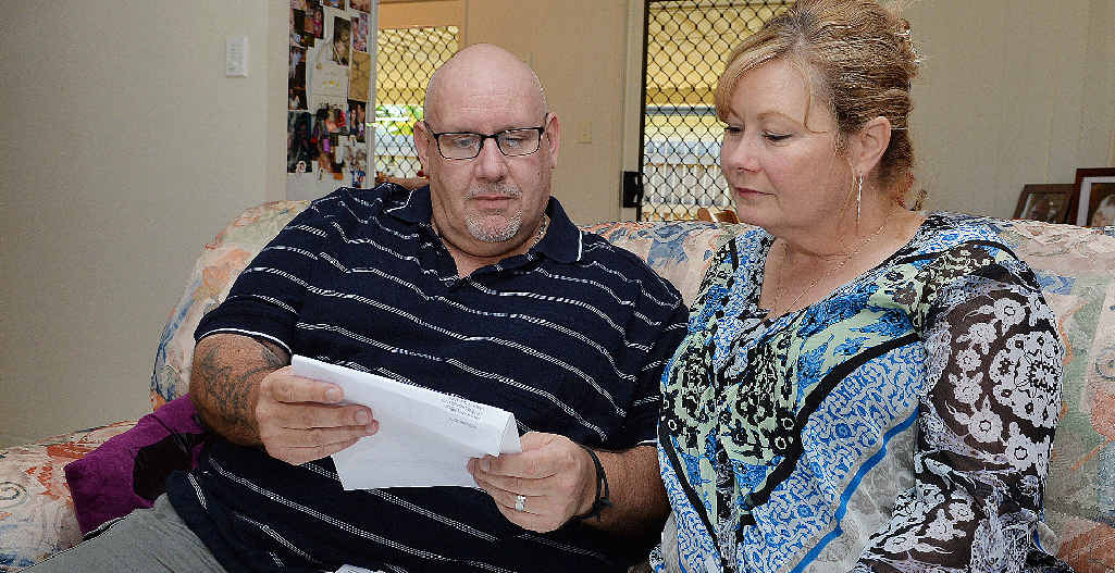 Steve Anderson and wife Monique sort through correspondence regarding Steve’s condition at their Mackay home. Steve Anderson and wife Monique sort through correspondence regarding Steve’s condition at their Mackay home.