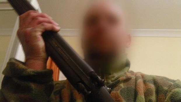 An image posted on the Facebook page of the accused bombmaker from Rochedale South. Photo: Facebook.
An image posted on the Facebook page of the accused bombmaker from Rochedale South. Photo: Facebook.