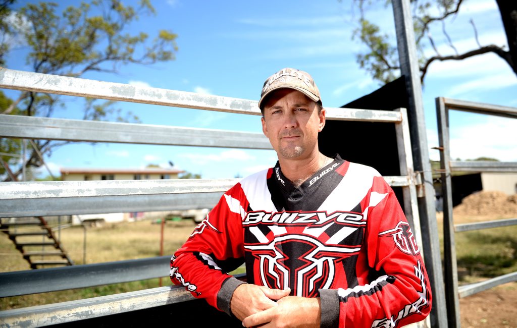 Ray West was knocked out at a bull ride on Friday night. Photo Allan Reinikka / The Morning Bulletin Ray West was knocked out at a bull ride on Friday night. Photo Allan Reinikka / The Morning Bulletin