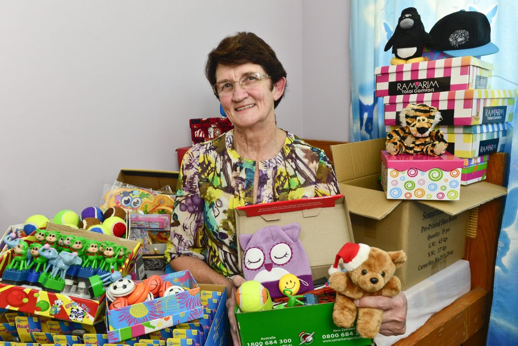 Veronica Ohl has put together more than 400 boxes for Operation Christmas Child. Veronica Ohl has put together more than 400 boxes for Operation Christmas Child.
