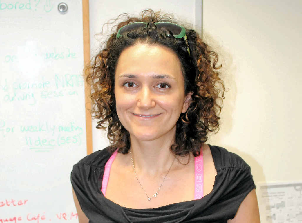 LOVING GLADSTONE: Silvia Giorgi moved here from Florence just months ago with her husband and two children. LOVING GLADSTONE: Silvia Giorgi moved here from Florence just months ago with her husband and two children.