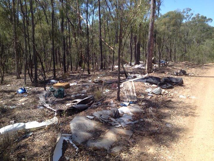 Yvette Luckock posted this photo of illegal dumping in the Gladstone region, on The Observer's Facebook page. Yvette Luckock posted this photo of illegal dumping in the Gladstone region, on The Observer's Facebook page.