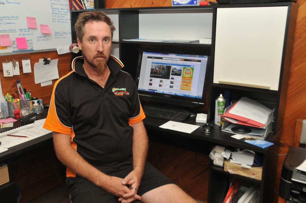 Greenacres Motel and Caravan Park Benaraby owner Paul Cox says he lost business from not having the internet for nearly a week. Greenacres Motel and Caravan Park Benaraby owner Paul Cox says he lost business from not having the internet for nearly a week.