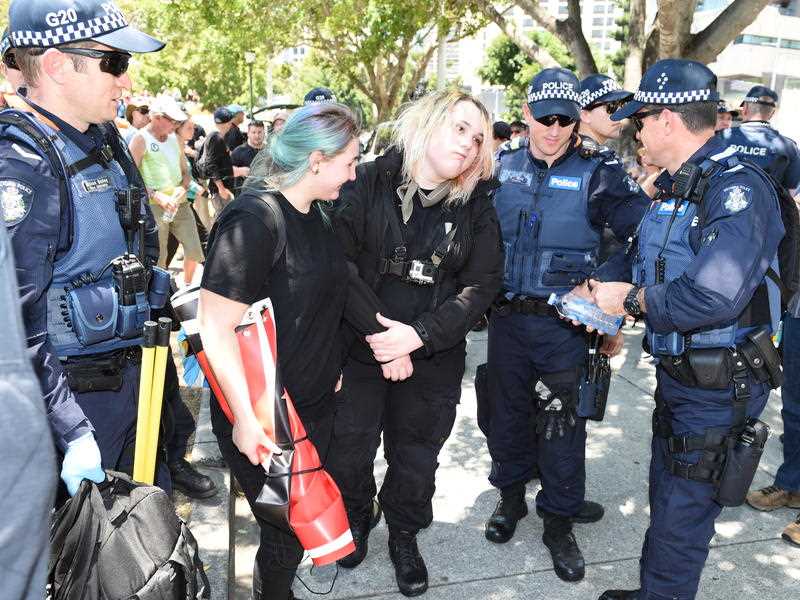 One of the G20 protests. One of the G20 protests.