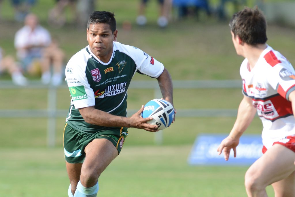 Ipswich Jets versus Redcliffe Dolphins at North Ipswich. Jets #4 Brendon Marshall. Ipswich Jets versus Redcliffe Dolphins at North Ipswich. Jets #4 Brendon Marshall.
