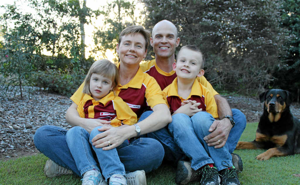 ON A MISSION: Tania and Dan Englund with their children Ava and Wyatt. Dan has dedicated his life to raising awareness about strokes. ON A MISSION: Tania and Dan Englund with their children Ava and Wyatt. Dan has dedicated his life to raising awareness about strokes.