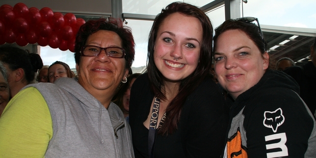 Lee Howard-Mizsey, Izzy Cooke and Ashleigh Ingham camped outside the new Kmart store in Whangarei overnight, ahead of the official opening yesterday. Lee Howard-Mizsey, Izzy Cooke and Ashleigh Ingham camped outside the new Kmart store in Whangarei overnight, ahead of the official opening yesterday.