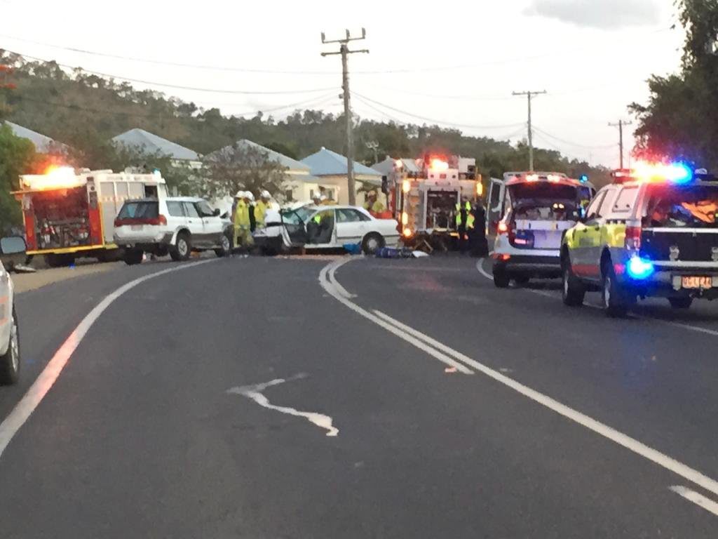 Emergency services attend to a fatal traffic crash on Lakes Creek Rd, Rockhampton. Emergency services attend to a fatal traffic crash on Lakes Creek Rd, Rockhampton.