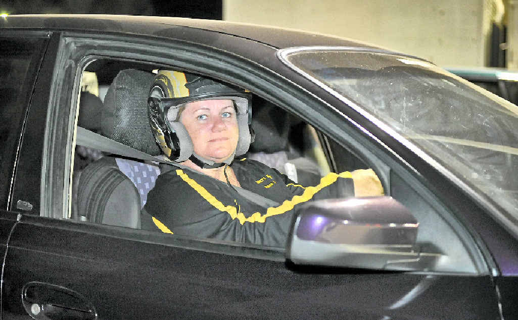 UTE POWER: Colleen Keogh in her SS Holden Crewman Ute at the final round of CQDRA’s drag racing at Benaraby Raceway on Saturday, November 22. UTE POWER: Colleen Keogh in her SS Holden Crewman Ute at the final round of CQDRA’s drag racing at Benaraby Raceway on Saturday, November 22.