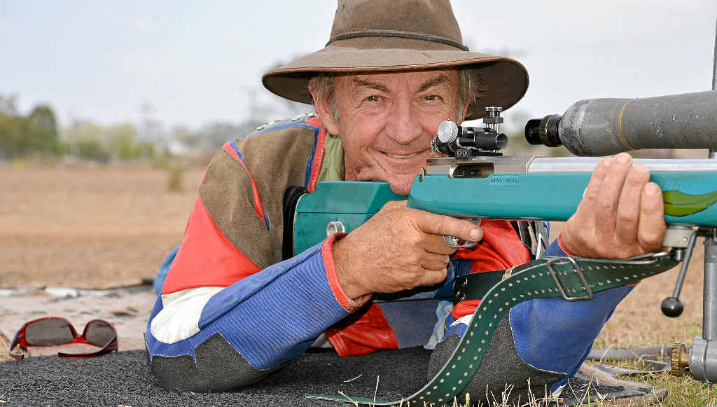 TOP SHOT: Rob Bondfield is getting better with age in the sport of rifle shooting. TOP SHOT: Rob Bondfield is getting better with age in the sport of rifle shooting.
