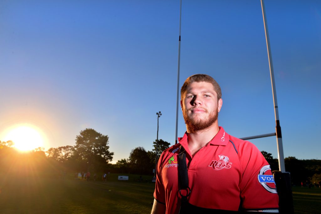 Queensland Reds player Blake Enever at Noosa Dolphins Rugby Club. Photo: John McCutcheon / Sunshine Coast Daily Queensland Reds player Blake Enever at Noosa Dolphins Rugby Club. Photo: John McCutcheon / Sunshine Coast Daily