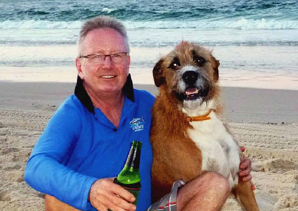 LOST FRIEND: Harry Faelmann with his best friend Scamp. LOST FRIEND: Harry Faelmann with his best friend Scamp.