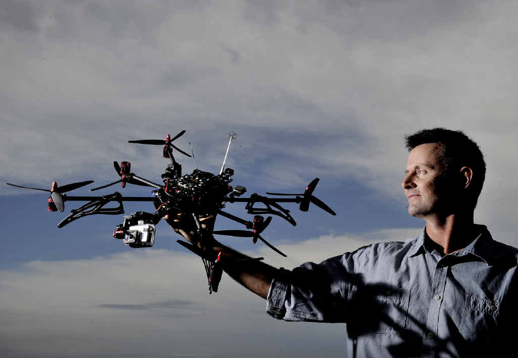 FLIGHT TECHNOLOGY: Aussie Drone Services chief pilot Wayne Chambers. FLIGHT TECHNOLOGY: Aussie Drone Services chief pilot Wayne Chambers.