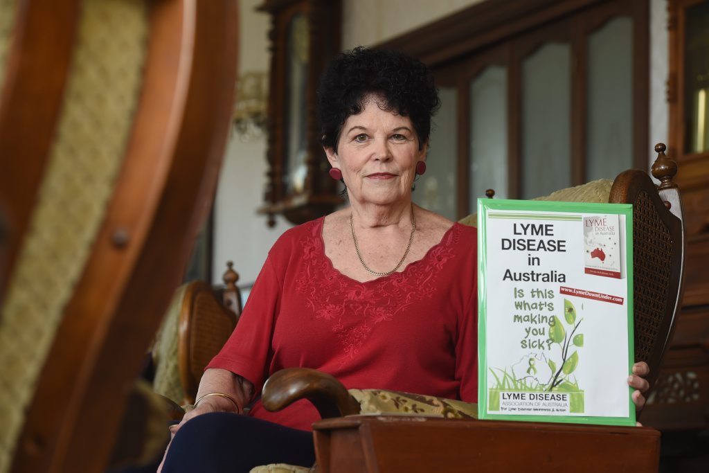 Joy Daniel suffers from Lyme disease. Joy Daniel suffers from Lyme disease.