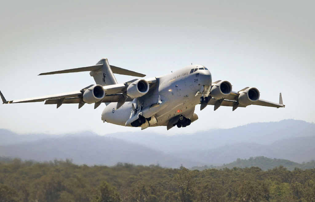 A C-17A Globemaster aircraft departs RAAF Base Amberley. The pay offer from the Abbott Government to ADF personnel has been slammed as an insult. A C-17A Globemaster aircraft departs RAAF Base Amberley. The pay offer from the Abbott Government to ADF personnel has been slammed as an insult.