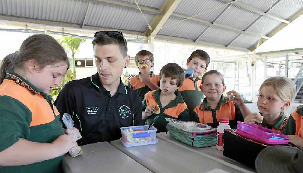 ROLE MODEL: Dan Horton has lunch with the kids every day. ROLE MODEL: Dan Horton has lunch with the kids every day.