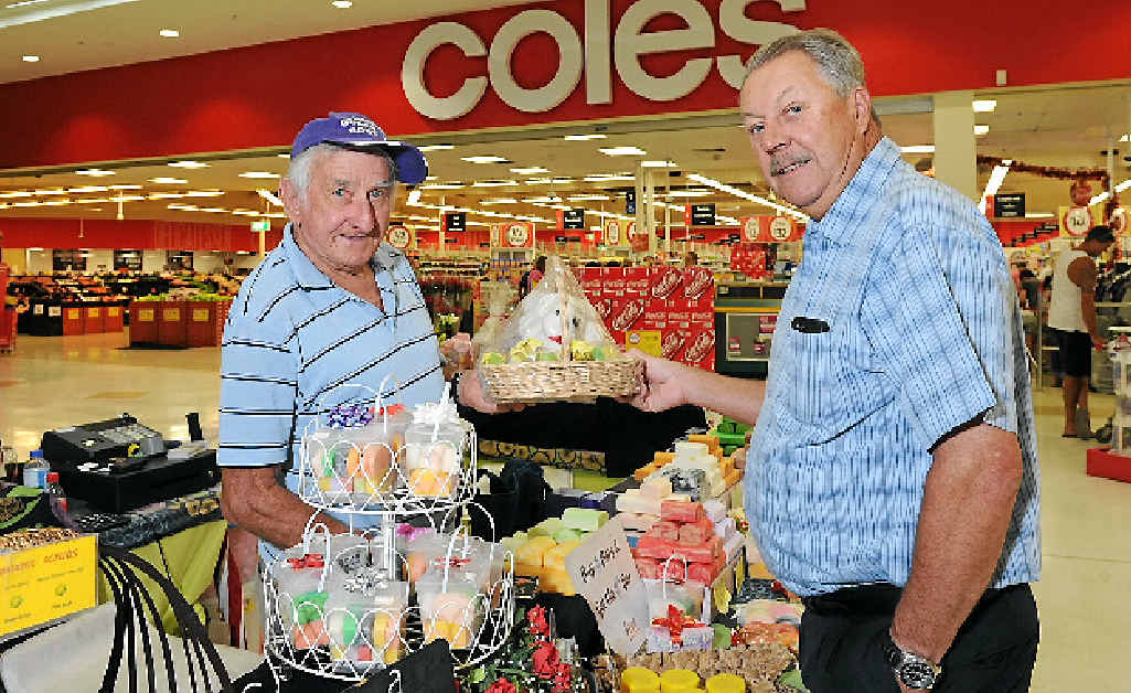 Station Square shopping centre manager Doug Sanderson (right) chats with Glen Auld from Indulge Body Bars. Station Square shopping centre manager Doug Sanderson (right) chats with Glen Auld from Indulge Body Bars.