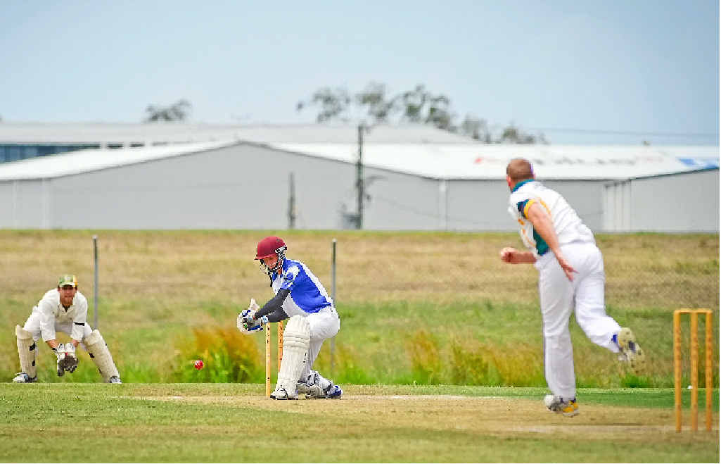 TAKING RESPONSIBILITY: Brothers opening batsman Matt Shallcross gives his best against Gracemere. TAKING RESPONSIBILITY: Brothers opening batsman Matt Shallcross gives his best against Gracemere.