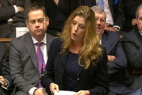 Tory MP Penny Mordaunt in the UK House of Commons Tory MP Penny Mordaunt in the UK House of Commons