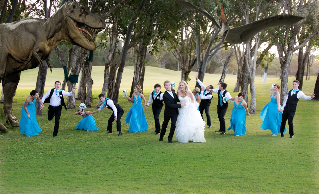 Brendan and Samantha Warwick with their unusual wedding day Brendan and Samantha Warwick with their unusual wedding day