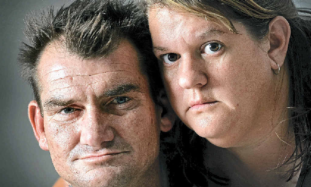 ‘NOT HAPPY: After repeated trips to the Gympie Hospital, Jonathan McKee could have to have his infected toe amputated. His wife Tiana is furious with the hospital system. BELOW: The toe after it was kicked and just before treatment by a GP. ‘NOT HAPPY: After repeated trips to the Gympie Hospital, Jonathan McKee could have to have his infected toe amputated. His wife Tiana is furious with the hospital system. BELOW: The toe after it was kicked and just before treatment by a GP.