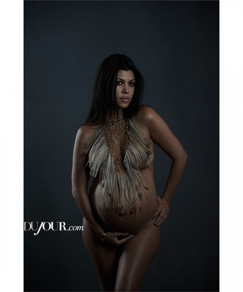 Kourtney Kardashian poses nude while pregnant for DuJour magazine Kourtney Kardashian poses nude while pregnant for DuJour magazine