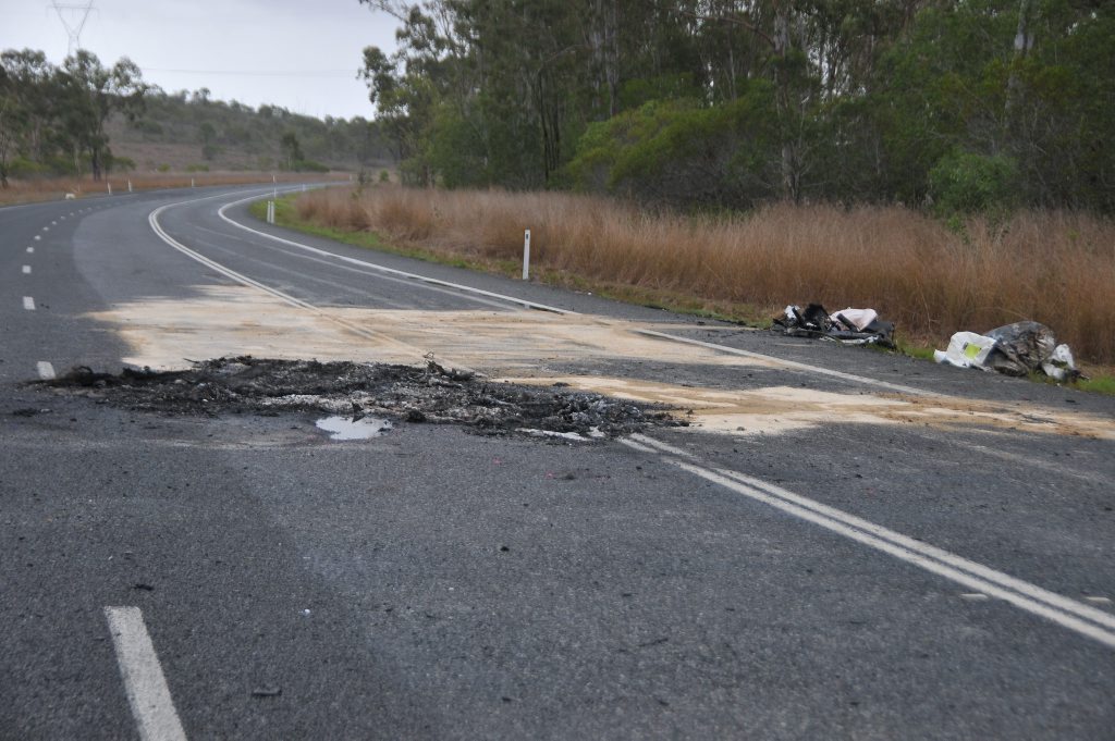 A double fatlaity on the Bruce Hwy just north of Hut Creek caused traffic chaos in both directions on Saturday, December 6. A double fatlaity on the Bruce Hwy just north of Hut Creek caused traffic chaos in both directions on Saturday, December 6.