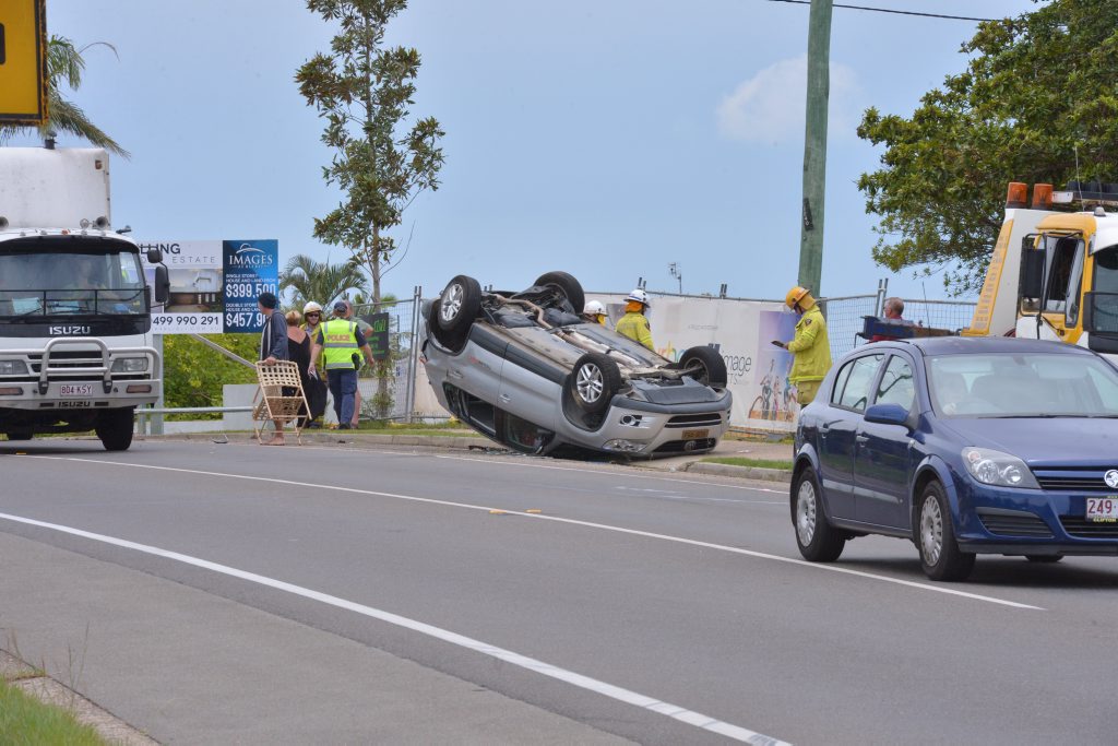 Car accident on Bli Bli Road. Photo: John McCutcheon / Sunshine Coast Daily Car accident on Bli Bli Road. Photo: John McCutcheon / Sunshine Coast Daily
