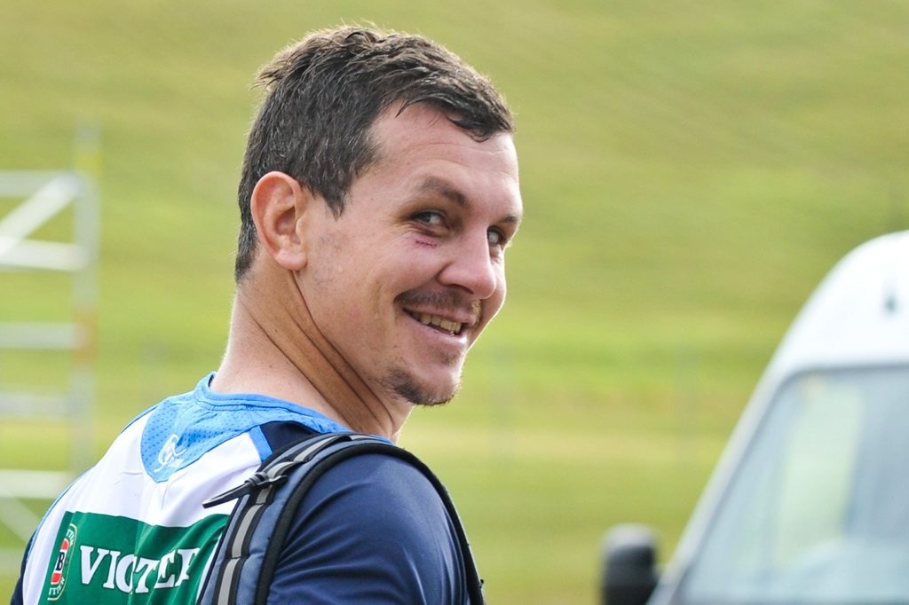 Greg Bird pictured with a black eye during training for the State of Origin this year. Greg Bird pictured with a black eye during training for the State of Origin this year.