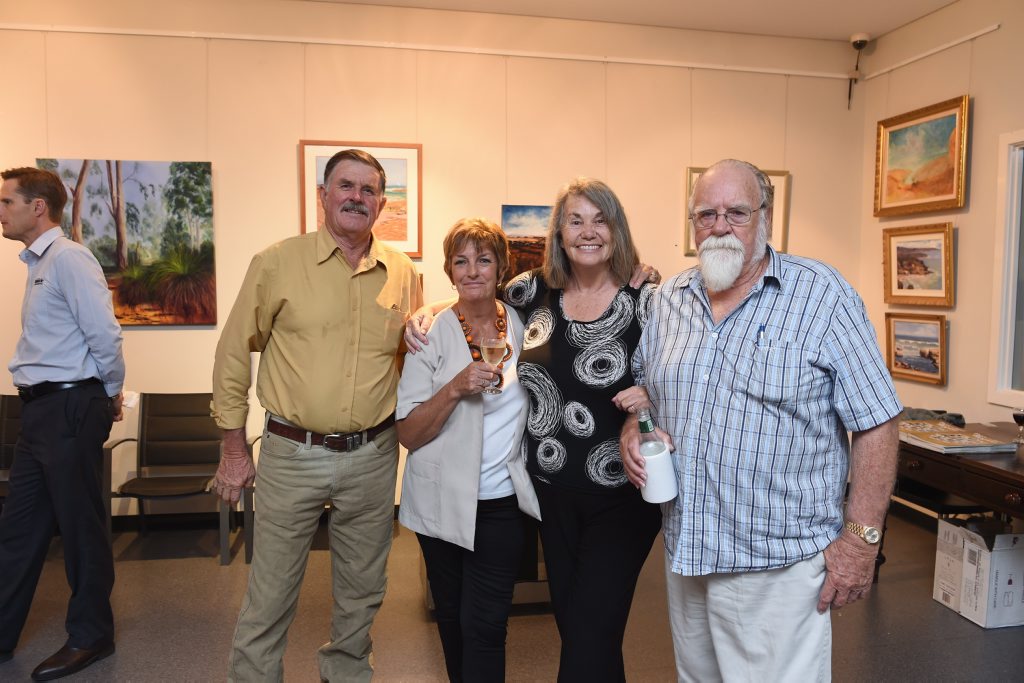 Launch of Faces that Shaped a Region - (L) Tony and Nancy Bates, Angela Burger and Sid Melksham.