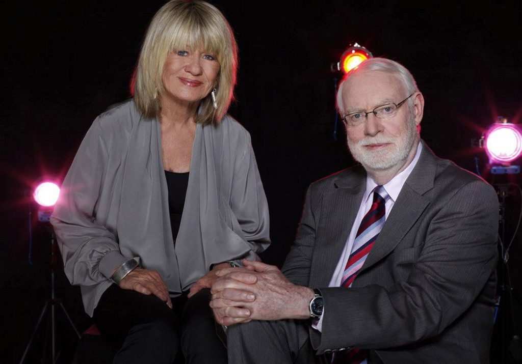Margaret Pomeranz and David Stratton host the TV series At The Movies.