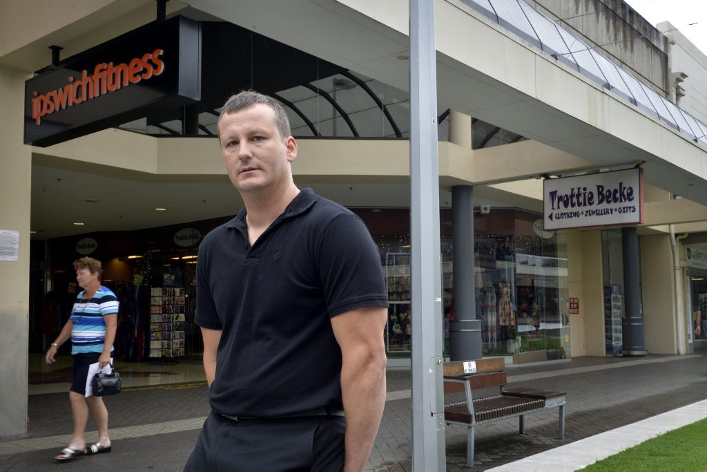 PROTECTOR: Will Geertsma from Ipswich Fitness witnessed an assault in the Ipswich Mall and went to the aid of the victim. PROTECTOR: Will Geertsma from Ipswich Fitness witnessed an assault in the Ipswich Mall and went to the aid of the victim.