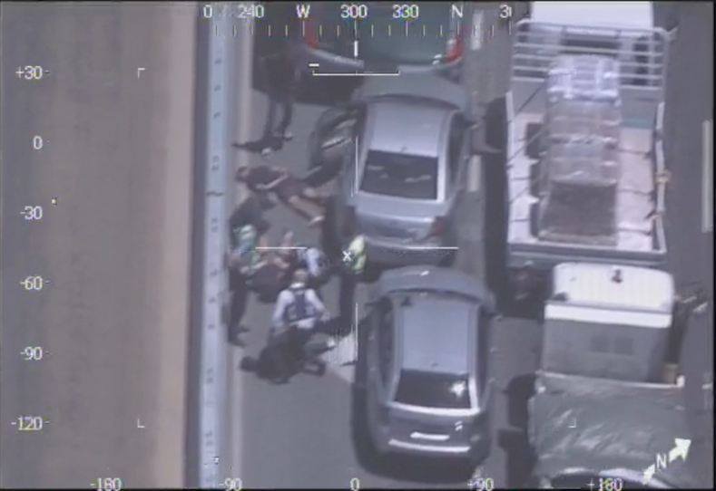 Video was taken by West Australian police from the Air Wing helicopter as they tracked a dangerous driver who failed to stop for police. Video was taken by West Australian police from the Air Wing helicopter as they tracked a dangerous driver who failed to stop for police.