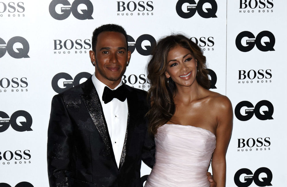 Lewis Hamilton and Nicole Scherzinger. Lewis Hamilton and Nicole Scherzinger.