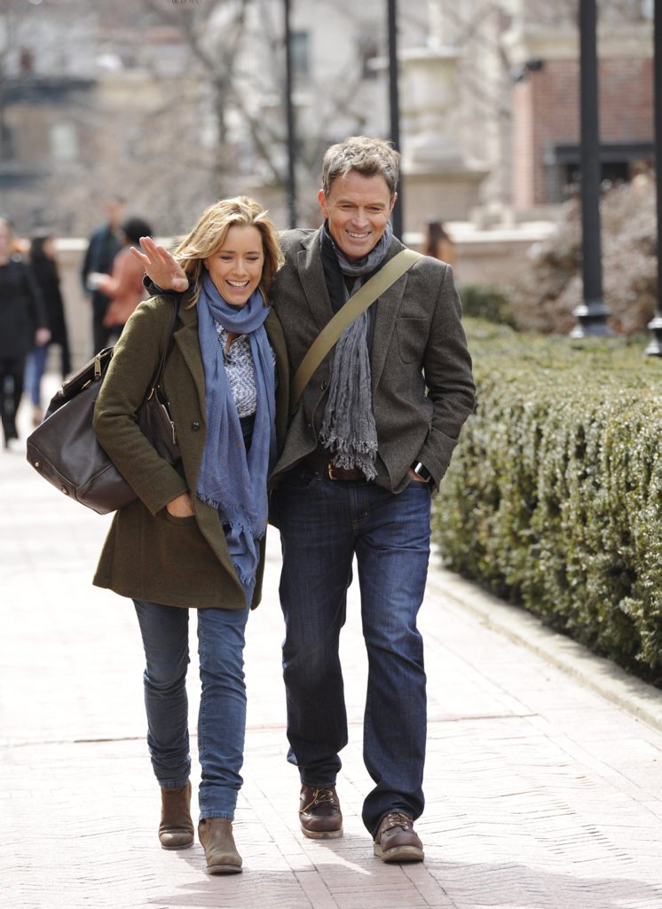 Tea Leoni and Tim Daly in a scene from the TV series Madam Secretary. Supplied by Network Ten. Tea Leoni and Tim Daly in a scene from the TV series Madam Secretary. Supplied by Network Ten.