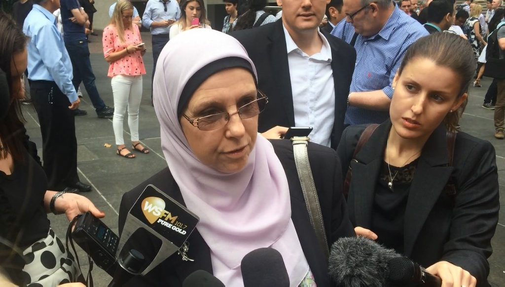 Former president of the Australian Muslims Women's Association Silma Ihram calls for the country to unite and not become hostages to fear due to the actions of one crazed gunman at memorial at Martin Place following siege. Photo Chris Calcino / APN NewsDesk Former president of the Australian Muslims Women's Association Silma Ihram calls for the country to unite and not become hostages to fear due to the actions of one crazed gunman at memorial at Martin Place following siege. Photo Chris Calcino / APN NewsDesk