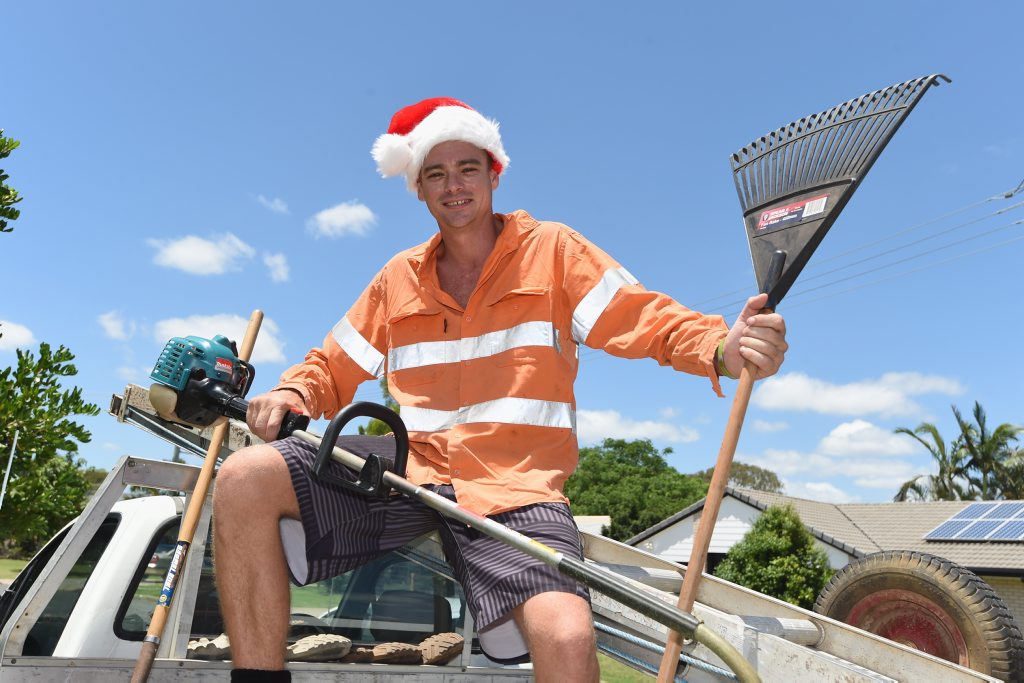 Jay Layton has been spreading Christmas cheer by doing odd jobs around the region. Jay Layton has been spreading Christmas cheer by doing odd jobs around the region.