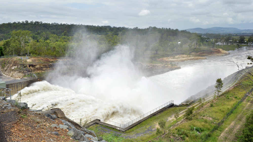 ALMOST FULL: Wivenhoe Dam is almost 80% full as other dams in the region reach capacity. ALMOST FULL: Wivenhoe Dam is almost 80% full as other dams in the region reach capacity.