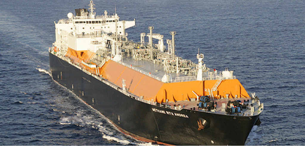 ON TARGET: LNG ship Methane Rita Andrea. ON TARGET: LNG ship Methane Rita Andrea.