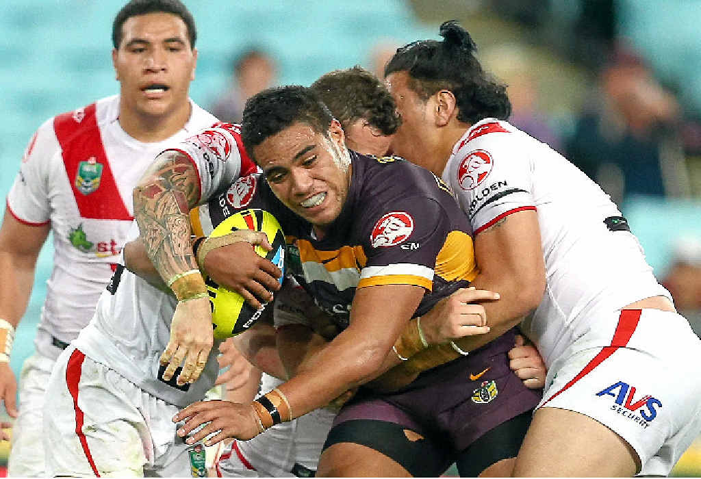 Joe Ofahengaue in action for the Broncos Under-20s against the Dragons last year. Joe Ofahengaue in action for the Broncos Under-20s against the Dragons last year.