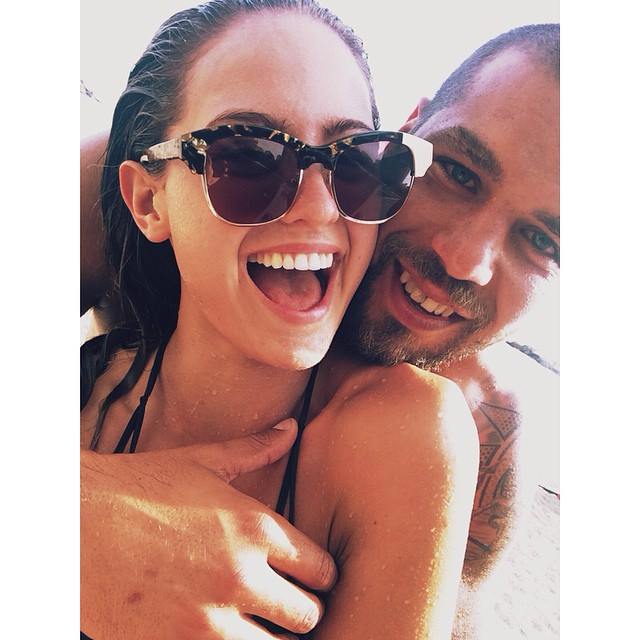 Jesinta Campbell and her husband to be Lance Franklin. Jesinta Campbell and her husband to be Lance Franklin.