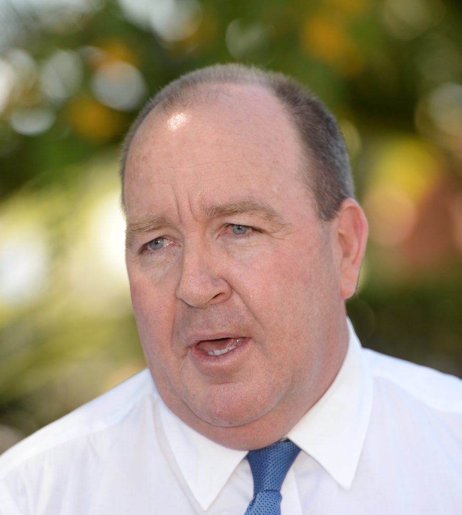 Member for Keppel Bruce Young at Rockhampton Hospital during Premier Campbell Newman's visit. Photo: Chris Ison / The Morning Bulletin Member for Keppel Bruce Young at Rockhampton Hospital during Premier Campbell Newman's visit. Photo: Chris Ison / The Morning Bulletin