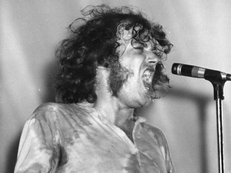 Sheffield born soul rock singer Joe Cocker on stage and mid-song at the Isle of Wight Festival. Sheffield born soul rock singer Joe Cocker on stage and mid-song at the Isle of Wight Festival.