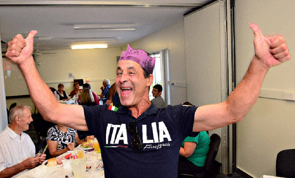THUMBS UP: Bruno Damaren enjoys the Christmas lunch hosted by Impact yesterday. THUMBS UP: Bruno Damaren enjoys the Christmas lunch hosted by Impact yesterday.